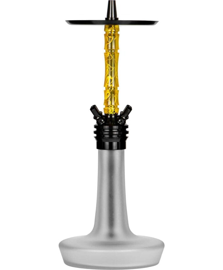 Moze Varity Squad Black – Frosted Bowl – Wavy Yellow Shisha