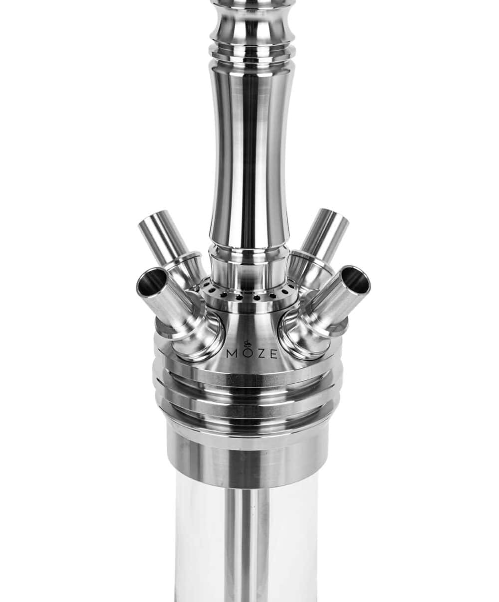 Moze Varity Squad Silver – Cuenco Clear – Wavy Mint Shisha – imagen 2 de 11