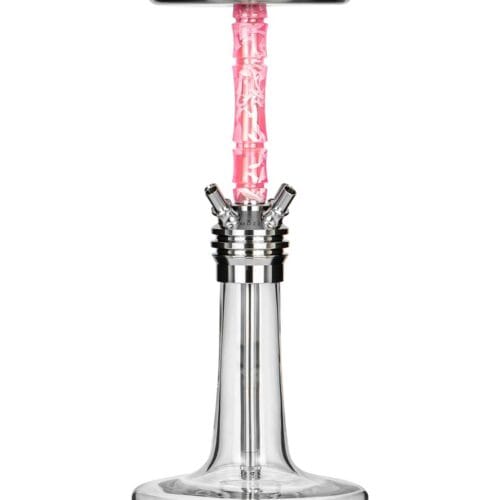 Moze Varity Squad Silver – Clear Bowl – Wavy Pink Shisha