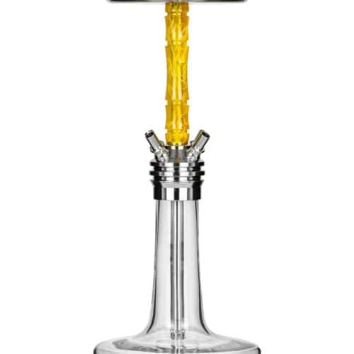 Moze Varity Squad Silver – Clear Bowl – Wavy Yellow Shisha