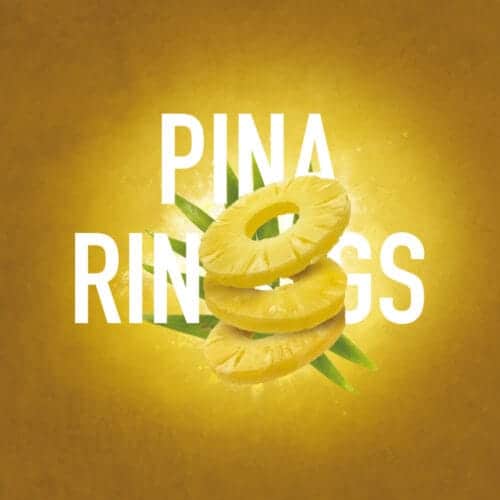 Must H Pina Rings tabac à shisha 125 g au goût sucré d'anneau d'ananas