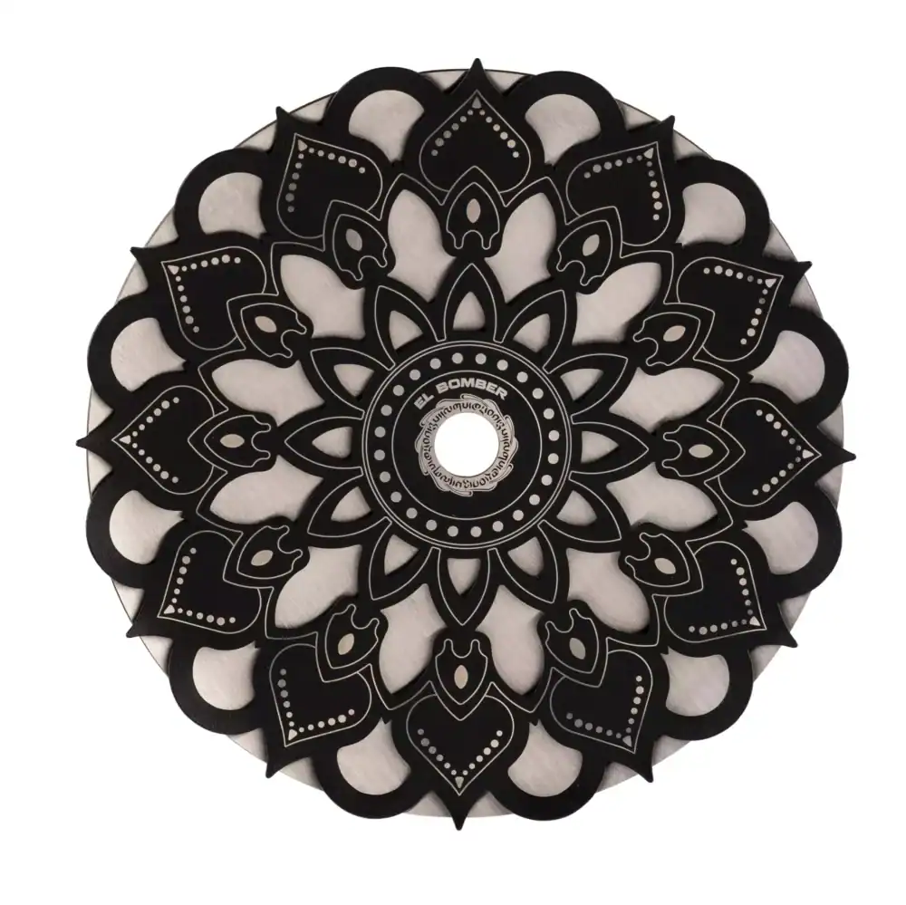 Conjunto de columna de humo decorativa El Bomber en color blanco y negro para shisha.