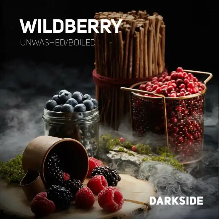 Darkside Core Wild B Lata de tabaco para shisha Darkblend de 100 g - Sabor a bayas silvestres