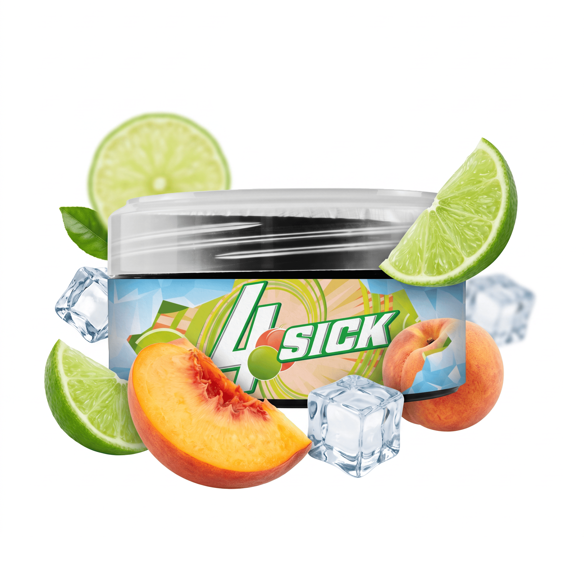 Fruchtige Shisha mit Zitrusfrüchten und Pfirsich, erfrischend und aromatisch.