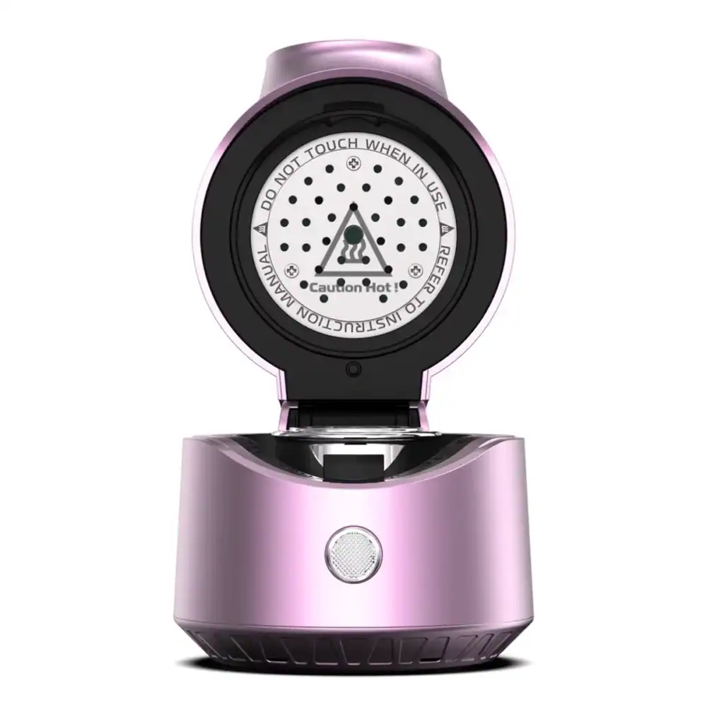 Elektrischer HMD in Pink für Shisha, innovatives Design, einfache Handhabung.